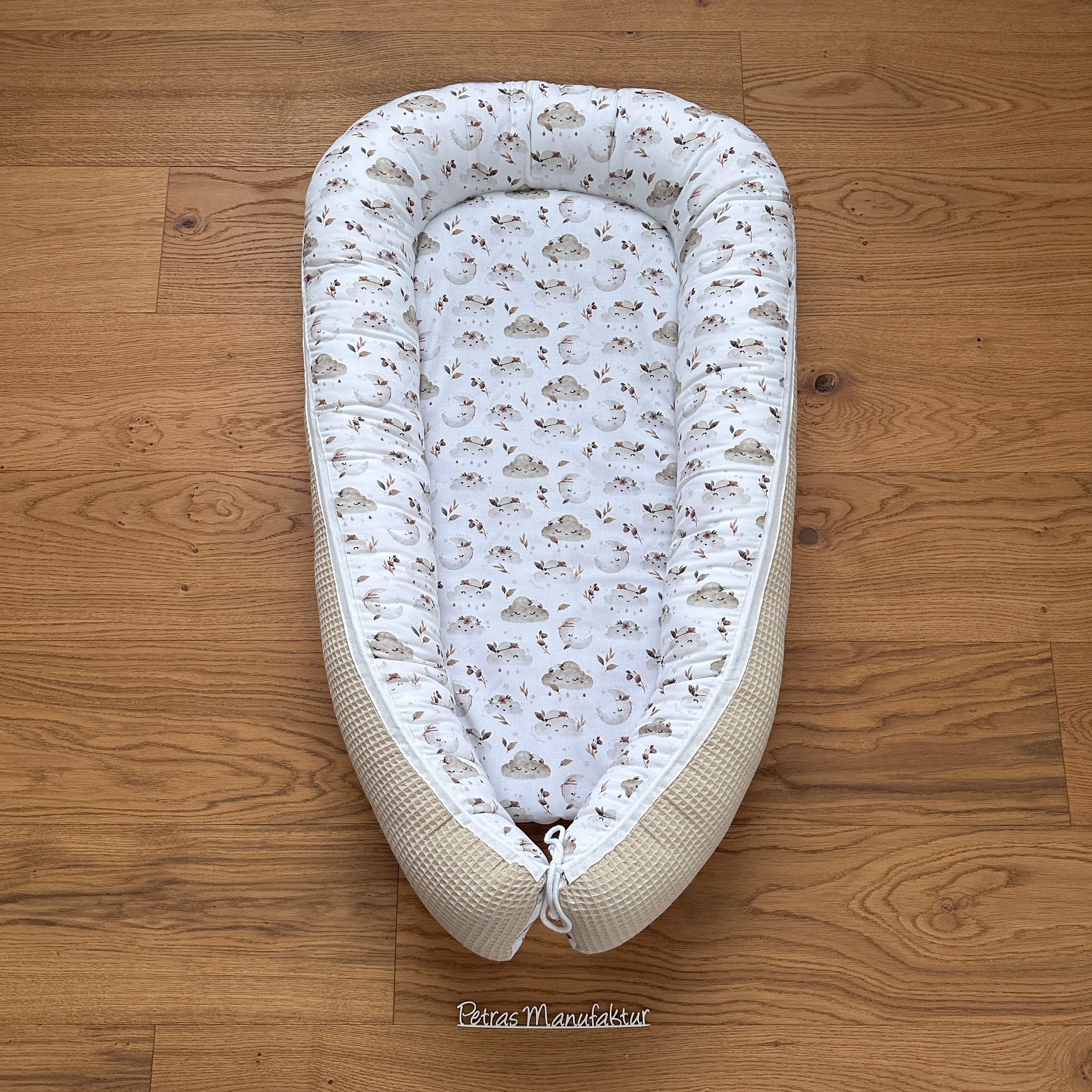 Babynestchen "Wolken beige"